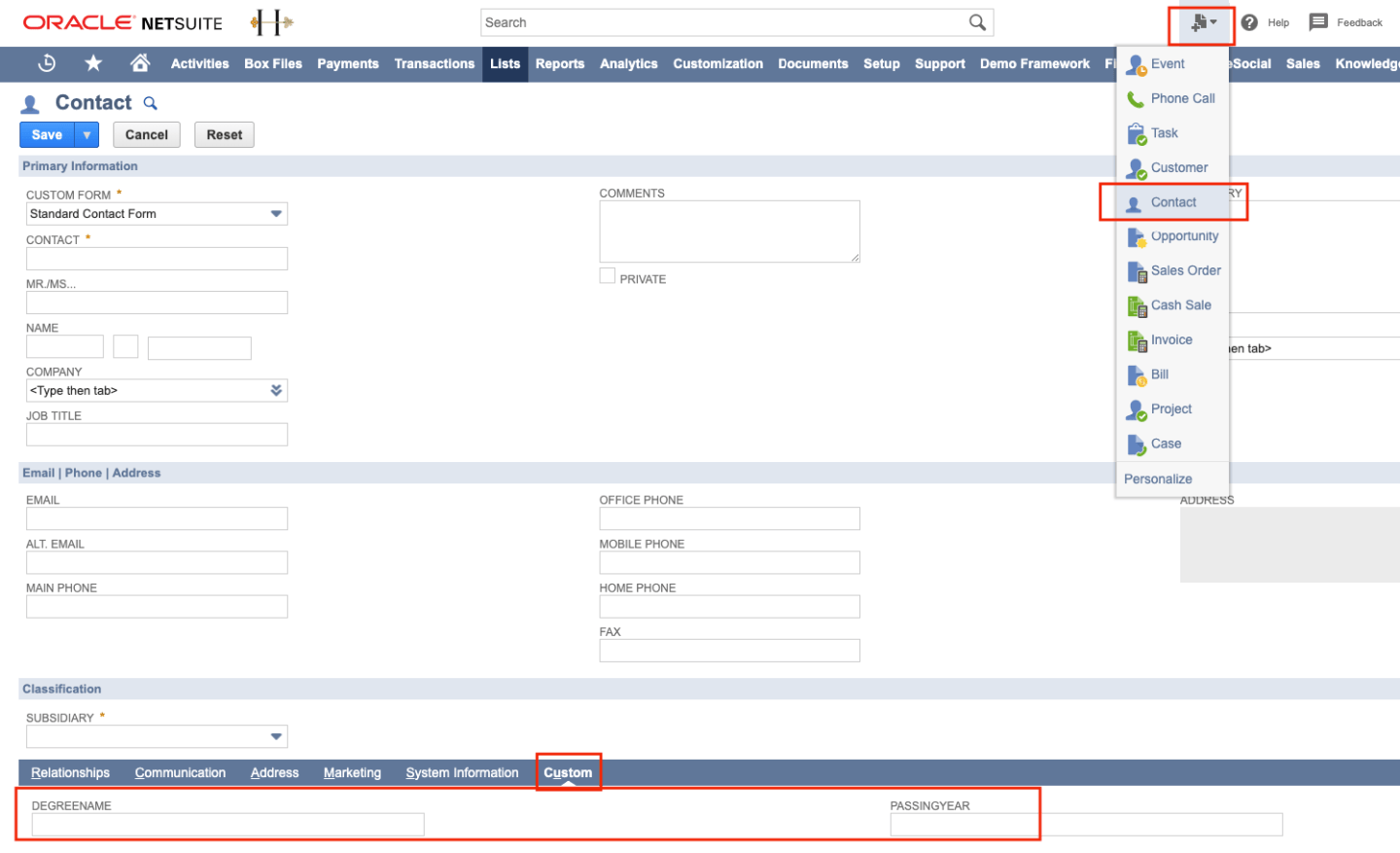 Manage Custom Fields in NetSuite using Oracle Integration Cloud ...